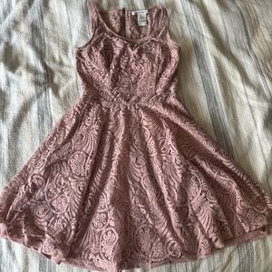 Adorable blush rosy lace dreas